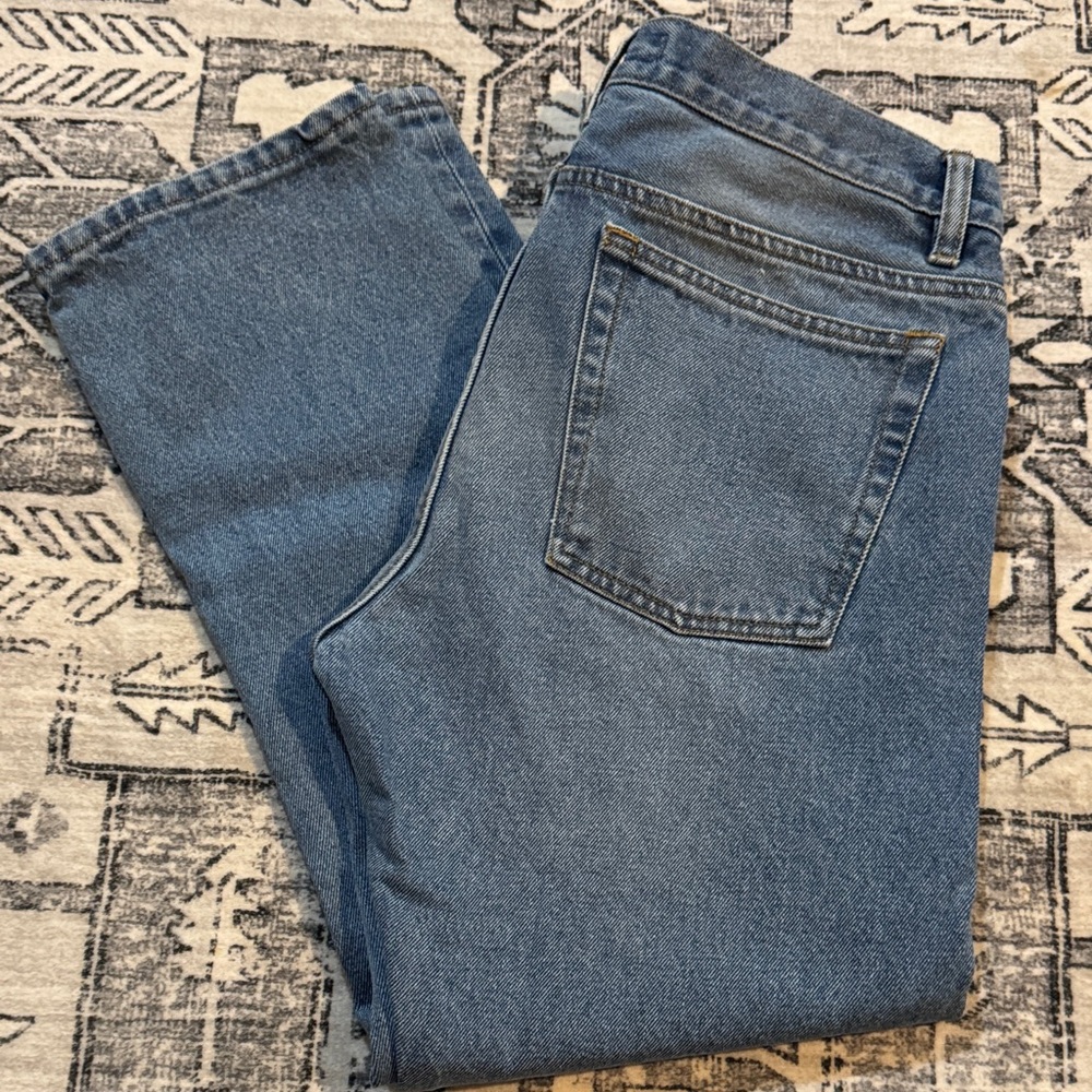 Classic Blue Denim Men's Straight Jeans